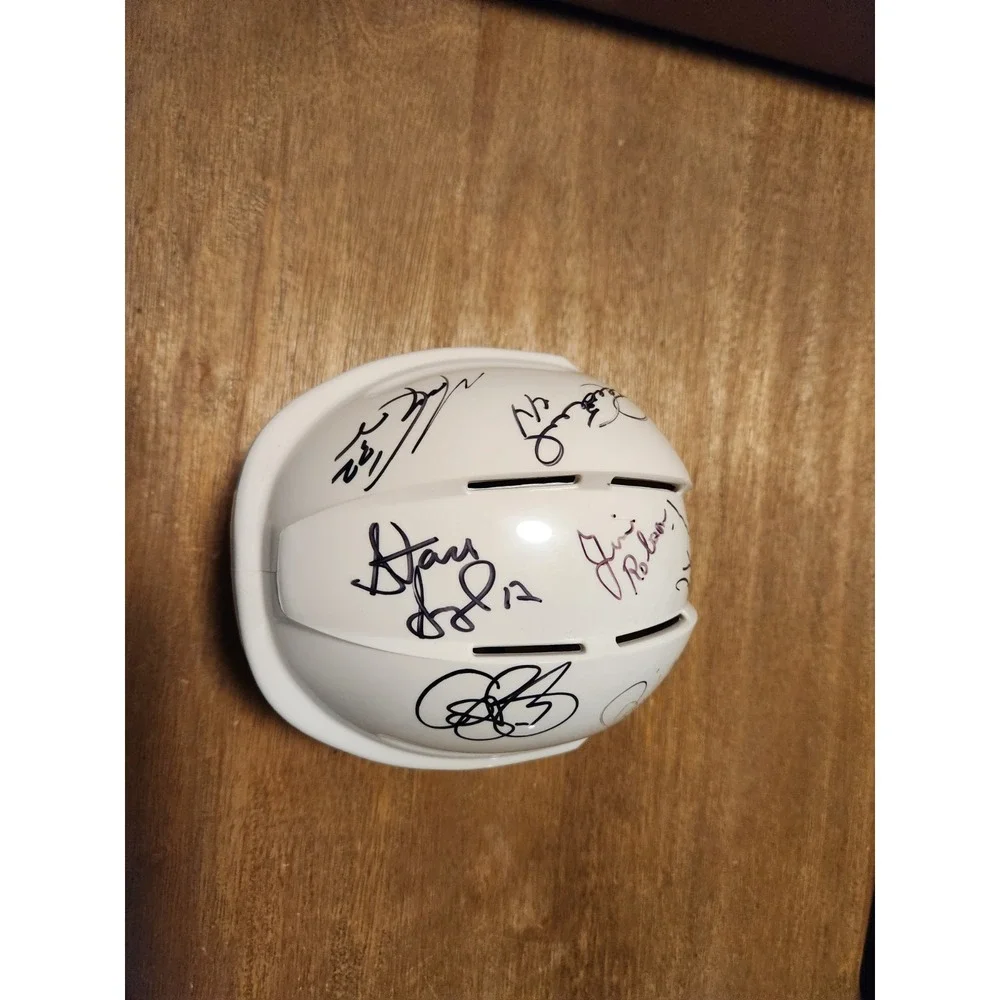 Vancouver Canucks Signed Hockey mini helmet. No COA
